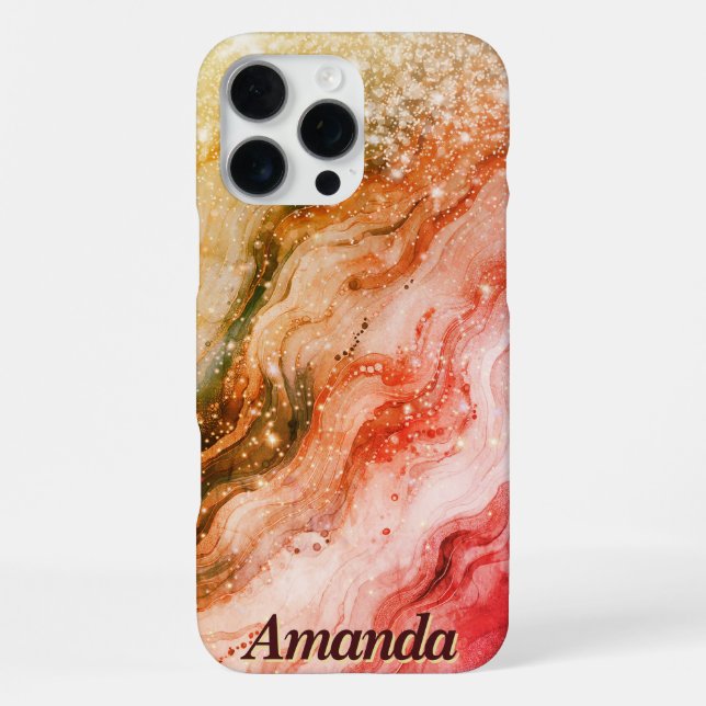 Golden Rust Marble Custom Case (Back)