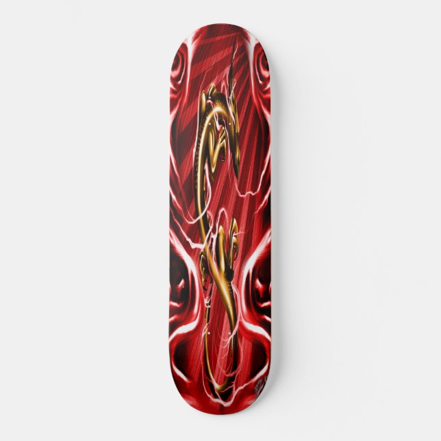 Golden Ryu Skateboard (Front)