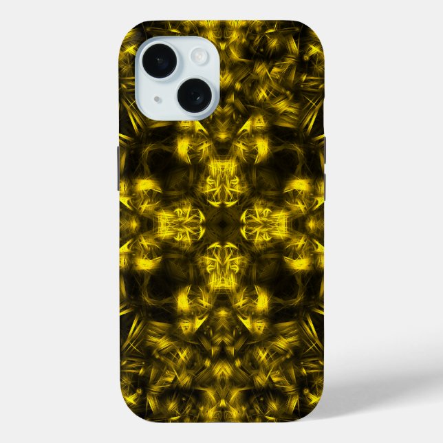 Golden Sacred Energy Fractal Art Case-Mate iPhone Case (Back)