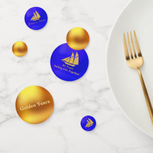 Golden Sailing Life Together Confetti