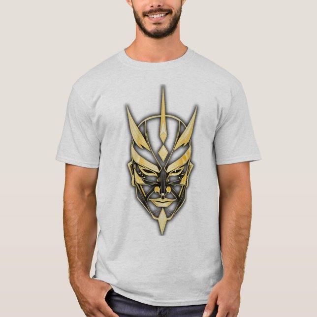 Golden Samurai Mask Graphic Tee (Front)