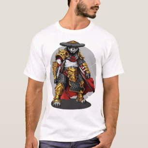 Golden Samurai Panda: Warrior of Elegance T-Shirt