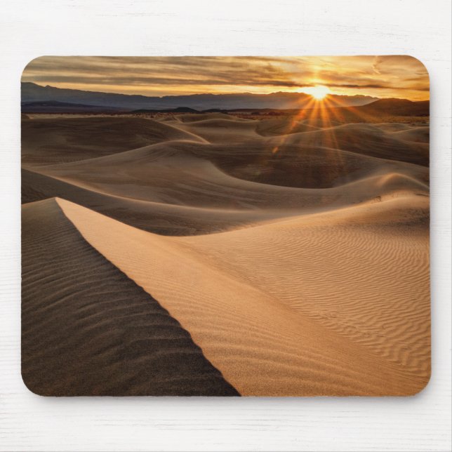 Golden Sand dunes, Death Valley, CA Mouse Pad (Front)