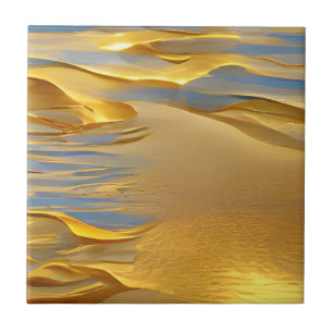 Golden sands graphic art  tile