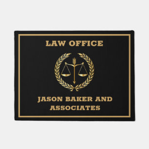 Golden Scale of Justice  Doormat