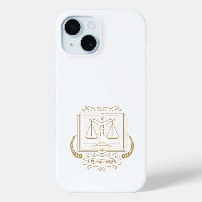 Golden Scales of Justice | Law and Justice Case-Mate iPhone Case (Back)