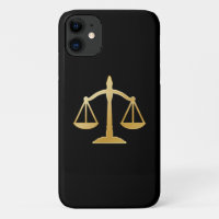 Golden Scales of Justice Law Theme Design
