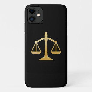 Golden Scales of Justice Law Theme Design Case-Mate iPhone Case