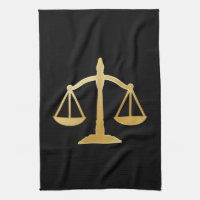 Golden Scales of Justice Law Theme Design