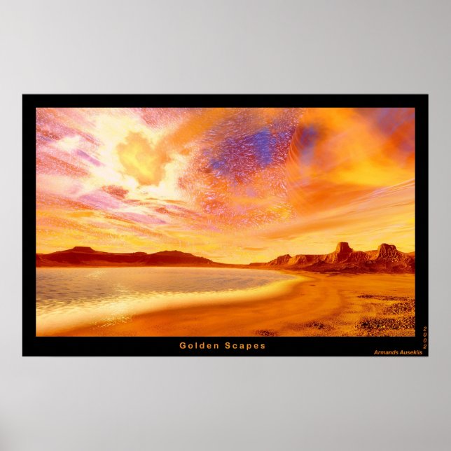 Golden Scapes Poster (Front)