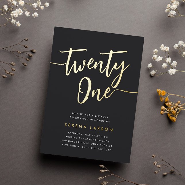 Golden Script 21st Birthday Party (Creator Uploaded)