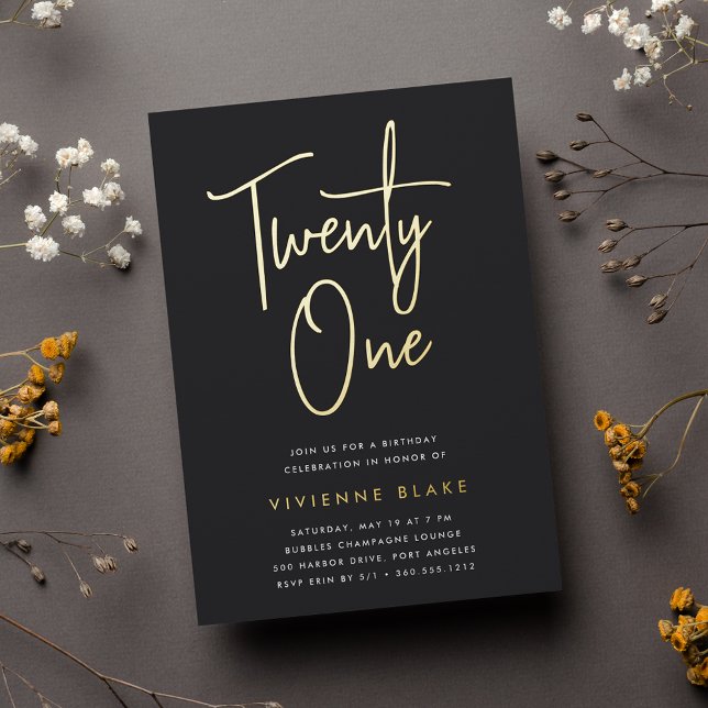 Golden Script 21st Birthday Party (Creator Uploaded)