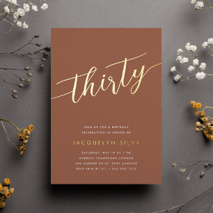 Golden Script 30th Birthday Party