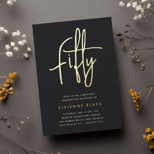 Golden Script 50th Birthday Party