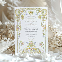 Golden Scroll Garden Wedding