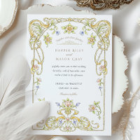 Golden Scroll Garden Wedding