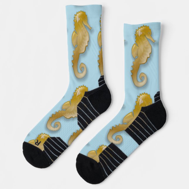 Golden Seahorse Thunder_Cove Socks (Left)