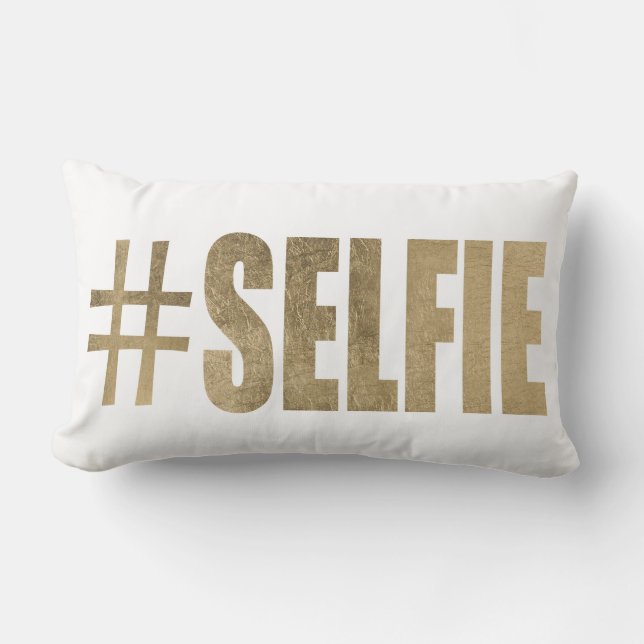 Golden Selfie Lumbar Cushion (Front)