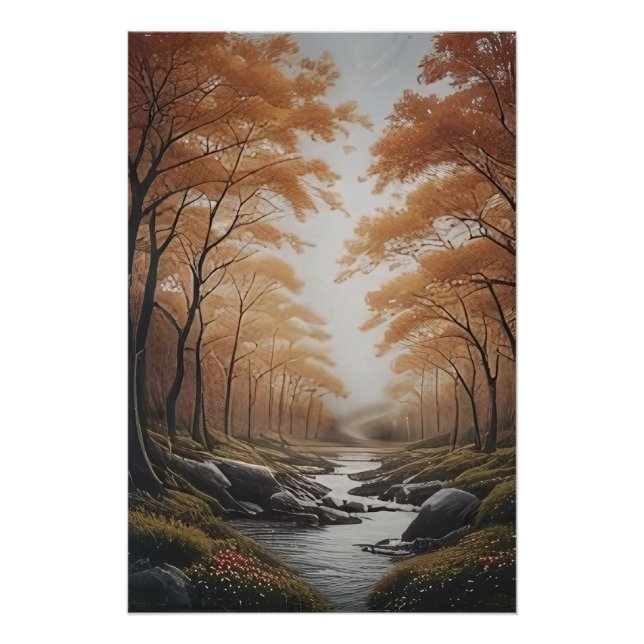 Golden Serenity Poster (Front)