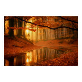 Golden Serenity Poster