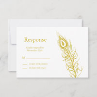 Golden Shake your Tail Feathers RSVP