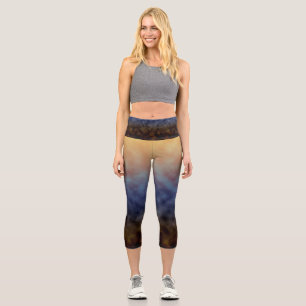 Golden Shoreline Capri Leggings