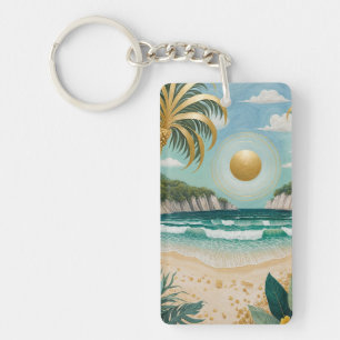 Golden Shores Key Ring