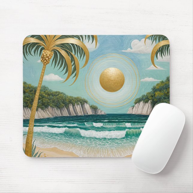 Golden Shores Mouse Pad (With Mouse)