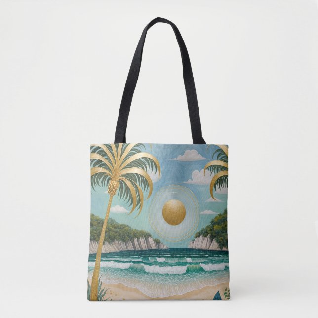 Golden Shores Tote Bag (Front)
