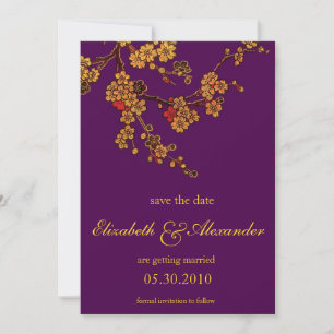 Golden Showers -save  the date cards