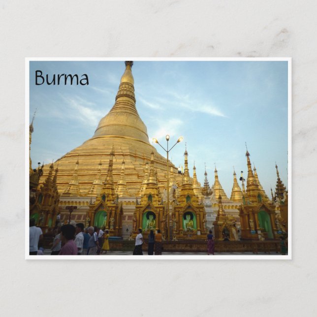 golden shwedagon postcard (Front)