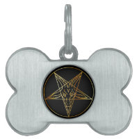 Golden sigil of Baphomet