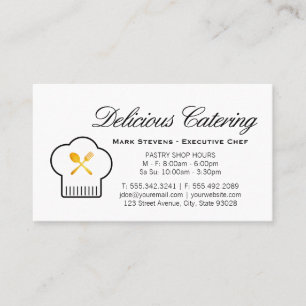 Golden Silverware Culinary Master Business Card