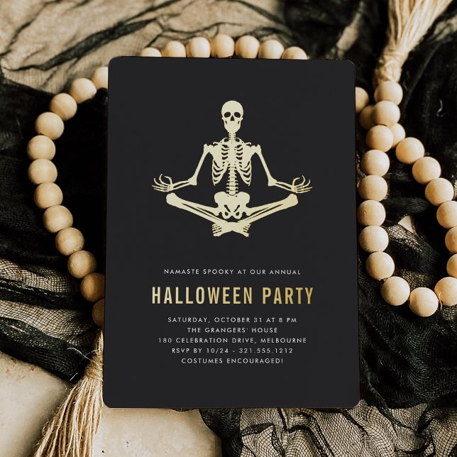 Golden Skeleton Halloween Party (Creator Uploaded)