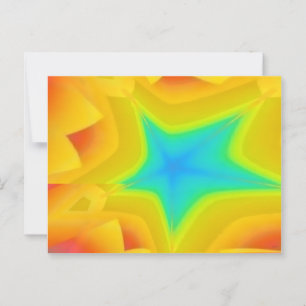 Golden Skies - Ken Gauge Abstract Art Postcard