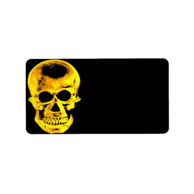 Golden Skull Address Label (Front)
