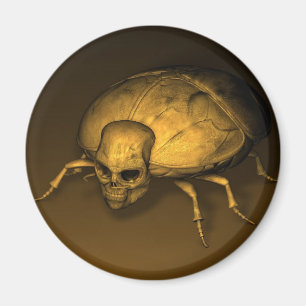 Golden Skull Bug Magnet