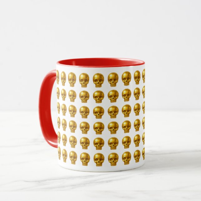 Golden Skull Luxe Mug (Front Left)