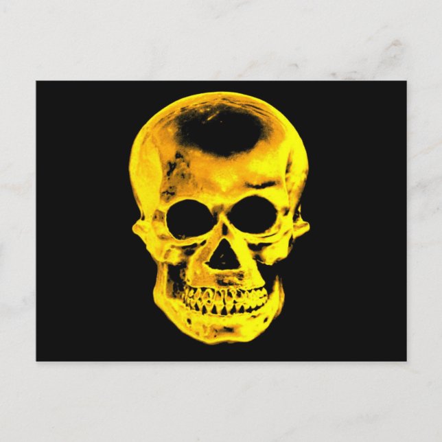Golden Skull Postcard (Front)