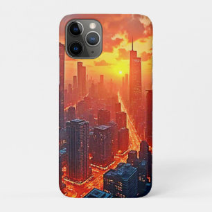 Golden Skyline: Radiant City Sunset Art Case-Mate iPhone Case