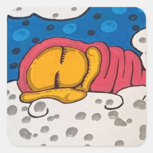 Golden Slumbers Square Sticker