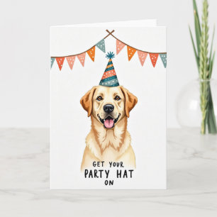 Golden Smile Birthday Card