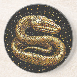 Golden snake coaster