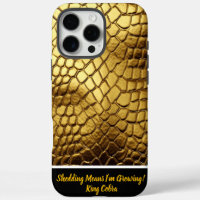 Golden snake skins gleam in the light