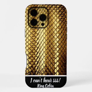 Golden snake skins glisten in sunlight iPhone 16 pro max case