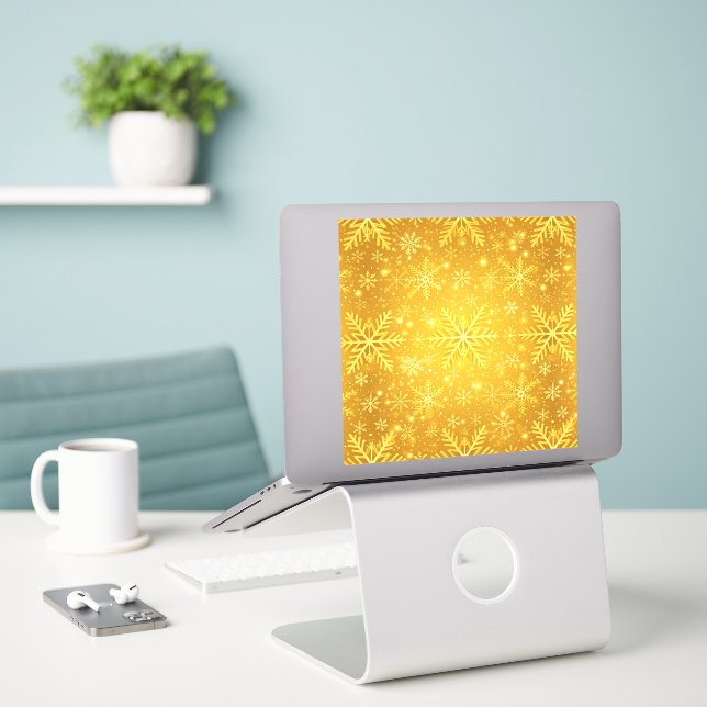 Golden Snow (Laptop On Desk)