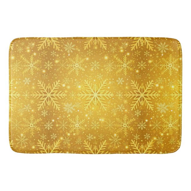 Golden Snow Bath Mat (Front)