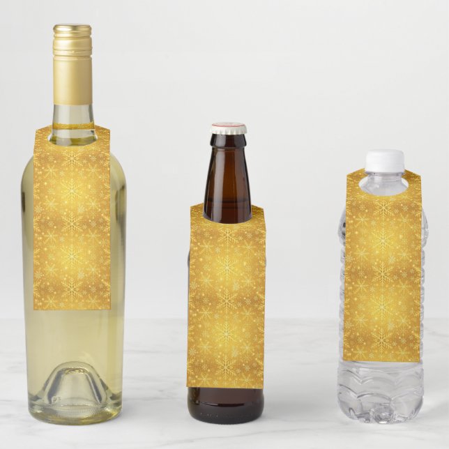 Golden Snow Bottle Tag (In Situ)