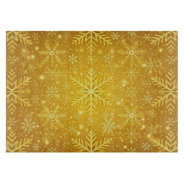 Golden Snow Cutting Board (Front)
