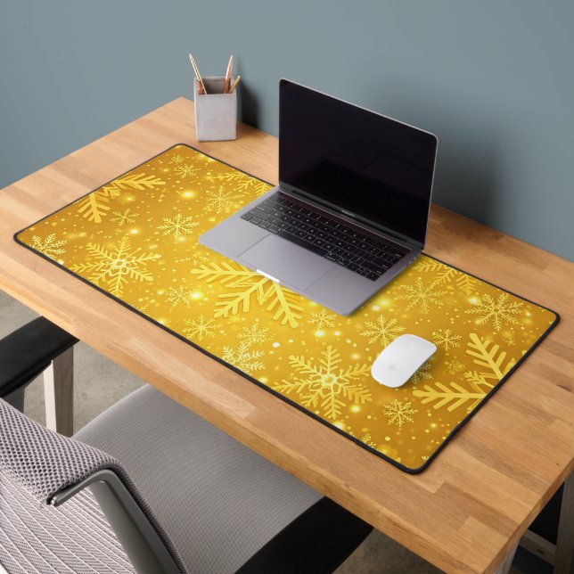 Golden Snow Desk Mat (Office 2)